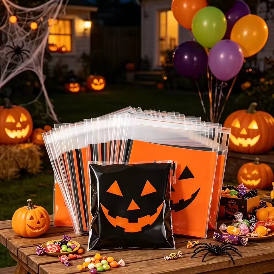 50/100pcs Halloween Black Oran - Food Snacks That Are Black ulasan dan harga