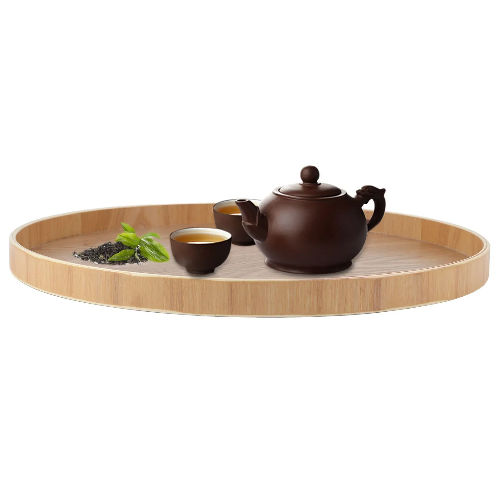 Round Shape Solid Wood Tea Cof - Food Snacks Restaurant ulasan dan harga