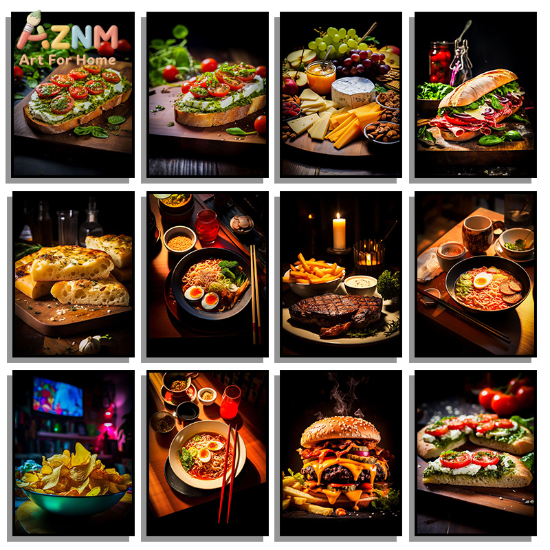 AZNM Gourmet Food Canvas Poste - Food Snacks Restaurant ulasan dan harga